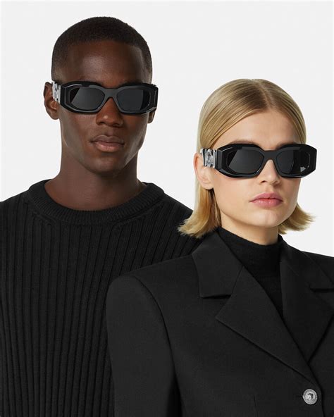 versace black sunglasses|authentic black polarized versace sunglasses.